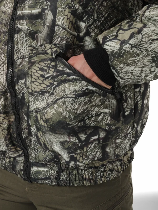 Куртка демисезонная "БОМБЕР" цвет кмф: Темный лес, ткань: Кошачий глаз