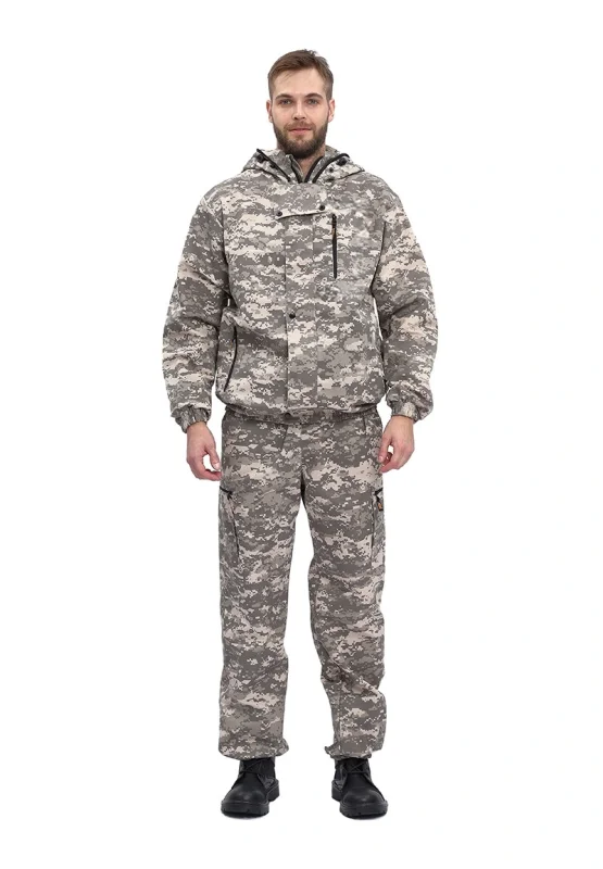 Костюм "ТУРИСТ МОСКИТ" куртка/брюки, цвет: кмф "Цифра св.серый", ткань: Грета