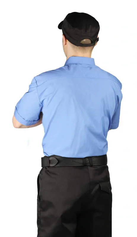 Мужская рубашка охранника с коротким рукавом