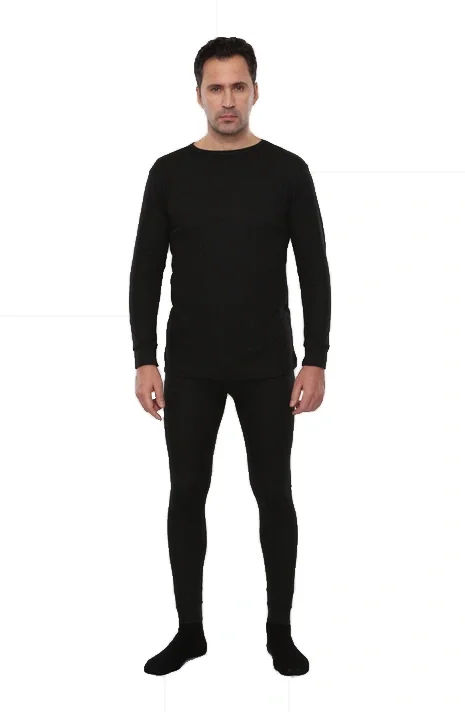 Термобельё Лимес для средней активности, кальсоны и рубашка, черное РАСПРОДАЖА