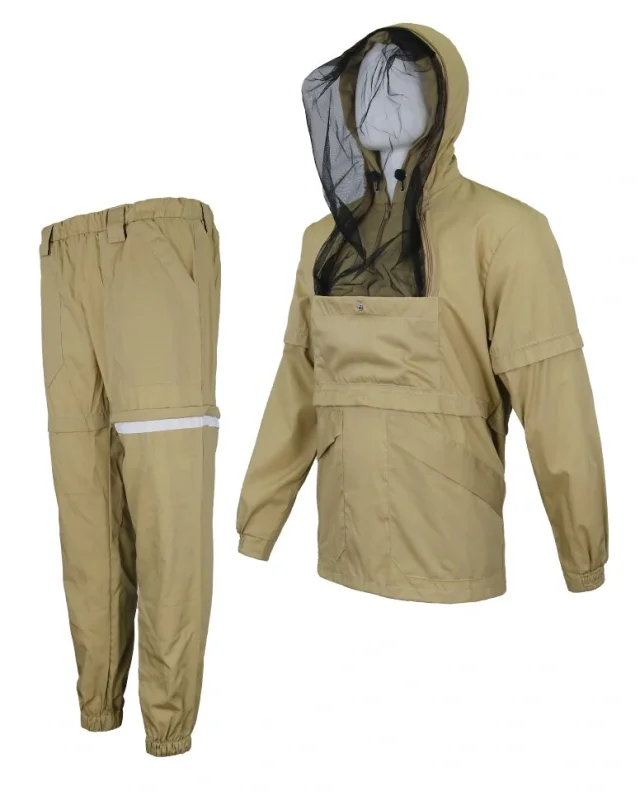 Антимоскитный костюм с ловушками (хлопок) бежевый К-402