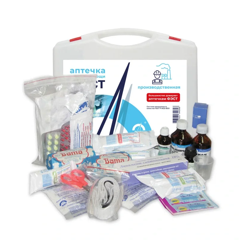 Аптечка промышленная ФЭСТ №7.1 футляр полистирол (30чел) (арт. 1036)