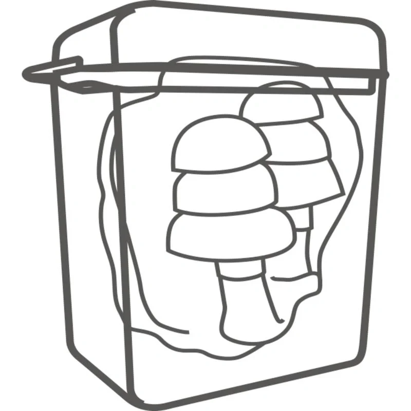 Беруши одноразовые детектируемые CONICDE010 со шнурком SNR 36дБ DeltaPlus (упак.10 пар) CONICDE010BL