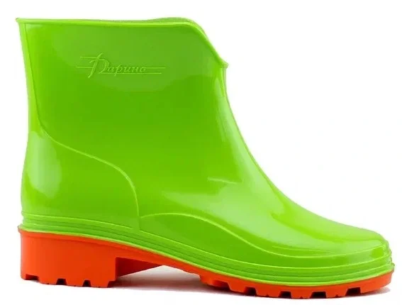 Ботильоны ПВХ Д16 КОКЕТКА (ДАРИНА) женские, зелено/оранжевые