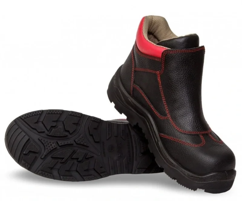 Ботинки кожаные сварщика СНС (БАРС) мужские, комп. подносок, кевл. стелька