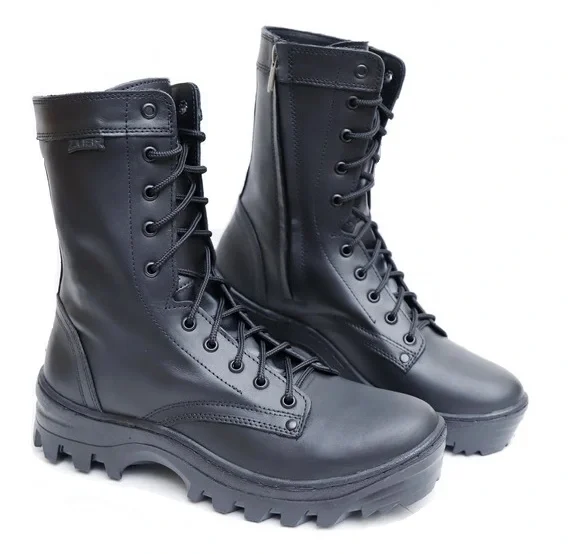 Ботинки с высоким берцем «ТРЕК» на шерстяном меху и подошвой ТЭП (АРТ.825-У) черные