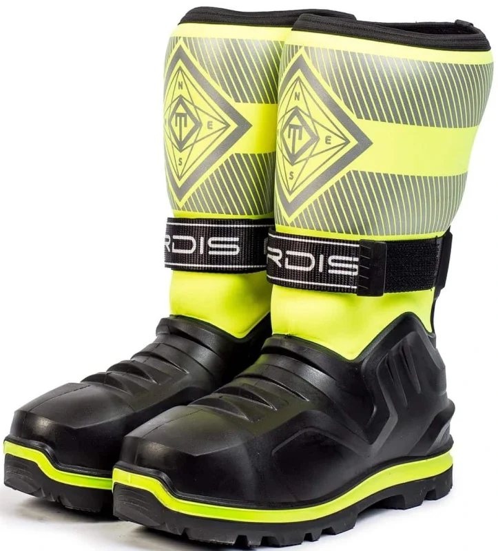 Сапоги ПУ/Нитрил С830 NORDIS PROF (ТЗРО) мужские, ком. подн и кев.стел, утеплен., лайм (-55°С)