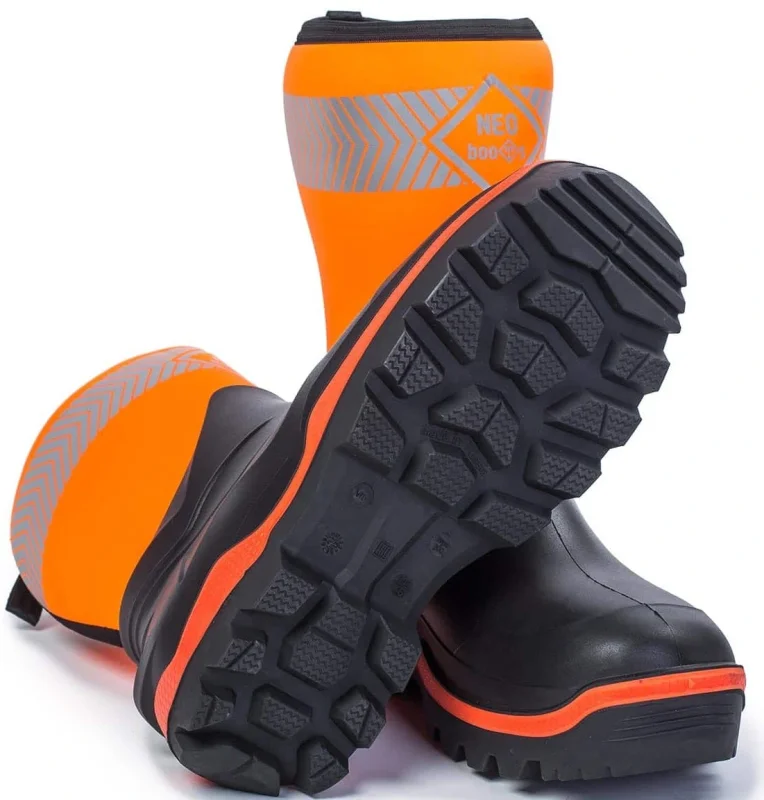 Сапоги ПУ/Нитрил С921 NEO BOOTS MIDI (ТЗРО) мужские, ком. подн и кев.стел, утеплен., оранж. (-30°С)
