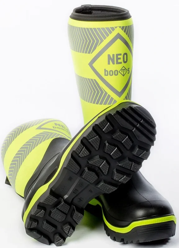 Сапоги ПУ/Нитрил С930 NEO BOOTS (ТЗРО) мужские, комп. подн и кевл.стел, утепленные, лайм (-30°С)