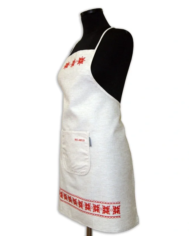 Фартук кухонный 72х68 см. MOGOTEX "Home Collection" декор 40 (ткацкий рисунок 2341, колорит 010101)