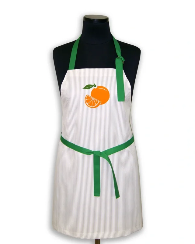 Фартук кухонный MOGOTEX "Home Collection" апельсин, мод. 1810-1 (19ШС11-8-КВЛ/1810-1/380605/декор12)