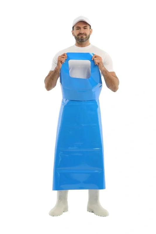 Фартук ЛАРИСАН® цельнокроеный полиуретановый облегченный синий (830 мм*1500 мм)