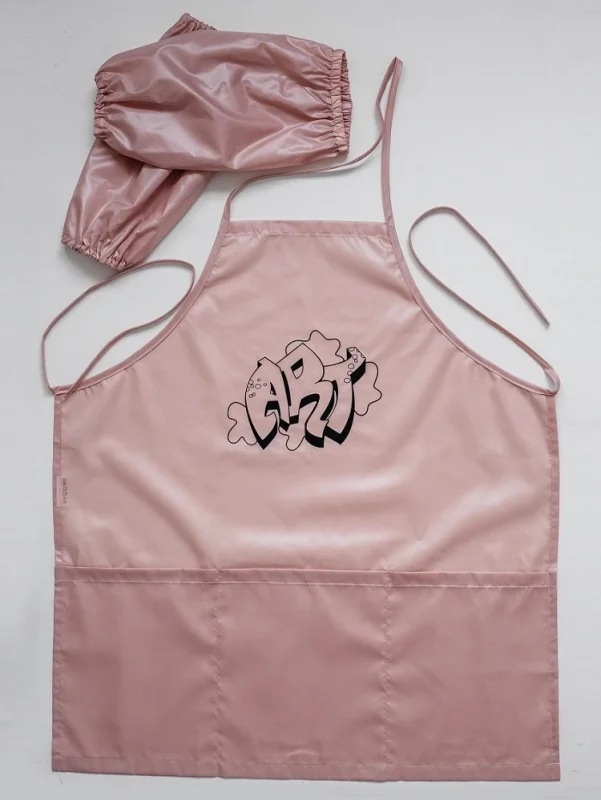 Фартук с нарукавниками MOGOTEX "Home Collection" (комплект) розовый, модель 2053-0 (декор 143)