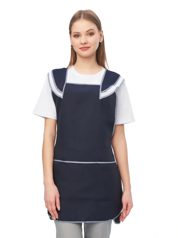 Фартук-сарафан "Лепесток" т-синий