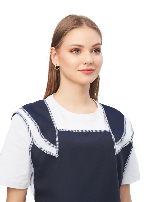 Фартук-сарафан "Лепесток" т-синий