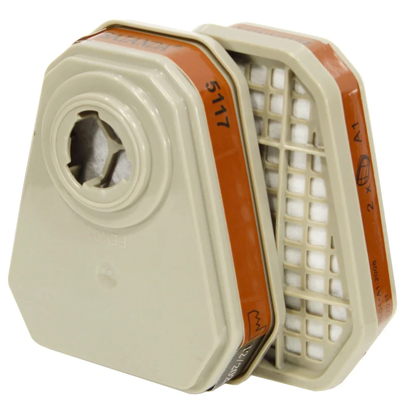 Фильтр для защиты от орган. газов и паров, формальдегида BAIANDA 5117 A1+Fl (2 шт.) (аналог 3М-6075)