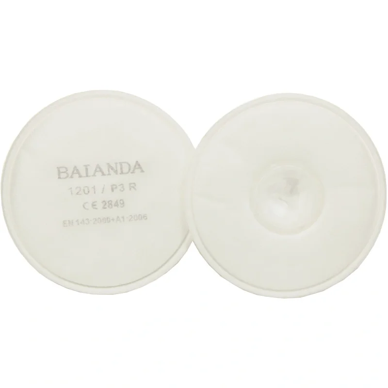 Фильтр для защиты от твердых и жидких частиц BAIANDA 1201 P3R РОЗ (2 шт.) (аналог 3M-2138)