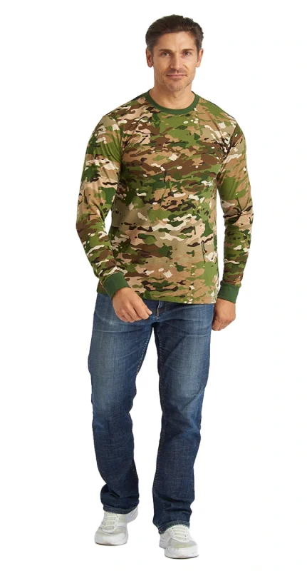 Футболка кмф с длинными рукавами "Мультикам"