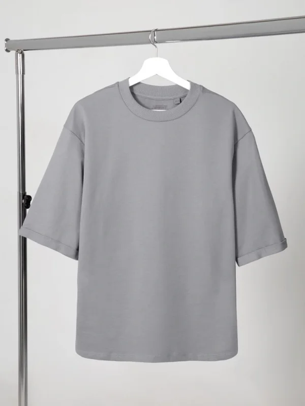 Футболка оверсайз унисекс Kosmos 2.0, светло-серая