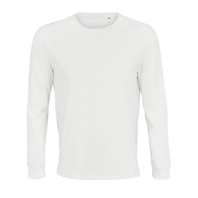 Футболка унисекс с длинным рукавом Pioneer LSL, белая