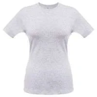 Футболка женская T-bolka Stretch Lady, серый меланж