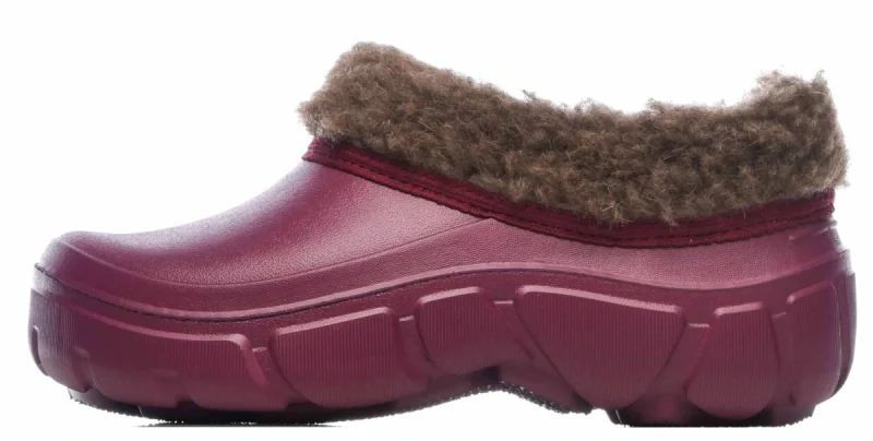 Галоши ЭВА 610У (SPECI.ALL) женские, утепленные (иск. мех), бордовые