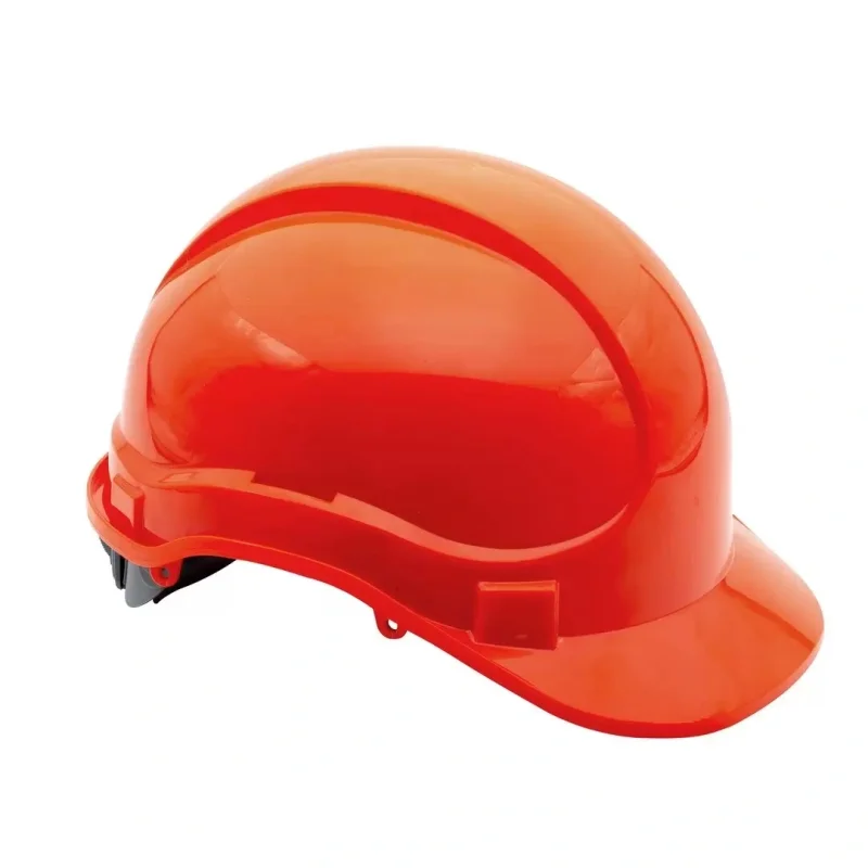Каска защитная ЕЛАНПЛАСТ АЙ-ПРАЙМ ЭНЕРГО оранжевая (ленточное оголовье, храповый механизм)