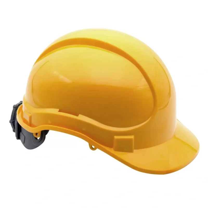 Каска защитная ЕЛАНПЛАСТ АЙ-ПРАЙМ ЭНЕРГО желтая (ленточное оголовье, храповый механизм)