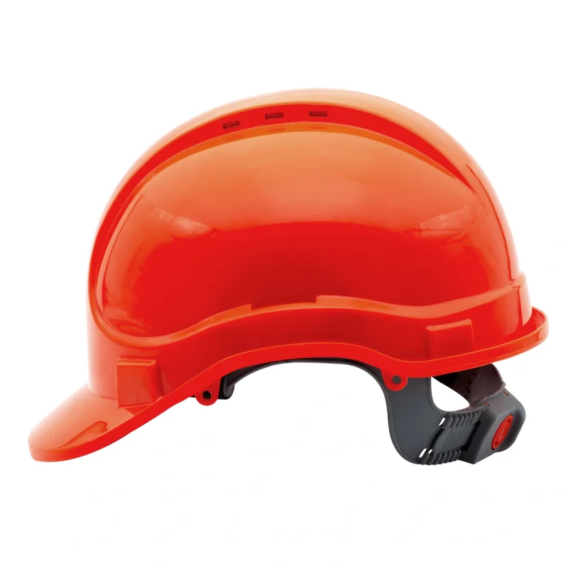 Каска защитная ЕЛАНПЛАСТ АЙ-ПРАЙМ СТАНДАРТ оранжевая (ленточное оголовье)