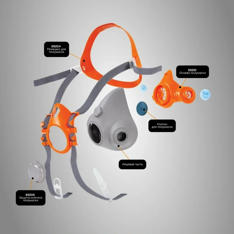 Комплект оголовья и ремешков 65204 для полумаски Jeta Safety 6500