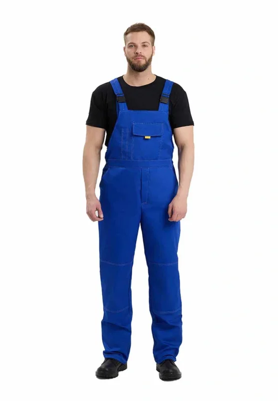 Костюм мужской "ДНЕПР" васильковый с серым Л10-КПК (куртка + п/к) Минпромторг