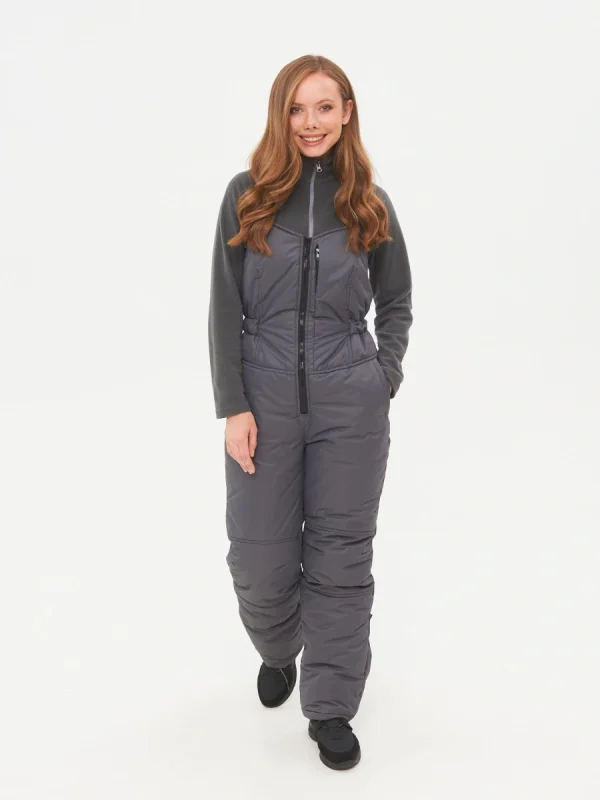 Костюм женский зимний АДЕЛЬ КЗ-07 (SPECI.ALL) серый лайм