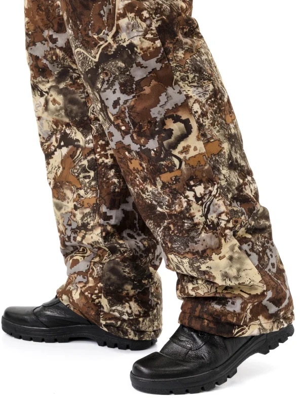 Костюм зимний "СКАНДИН" куртка/полукомб. цвет: кмф Черный питон, ткань: Алова