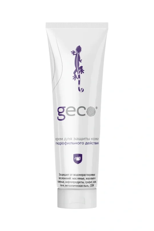 Крем для защиты кожи рук гидрофильного действия GECO 100мл. (крышка флип-топ)
