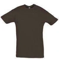 ЛИКВИДАЦИЯ Футболка унисекс Regent 150, темно-коричневая (шоколад)