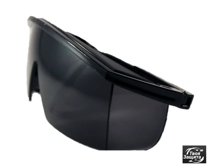 Очки открытые защитные ПРОФИ (2-1,2 PС) дымчатые (JL-D014-2) черная оправа