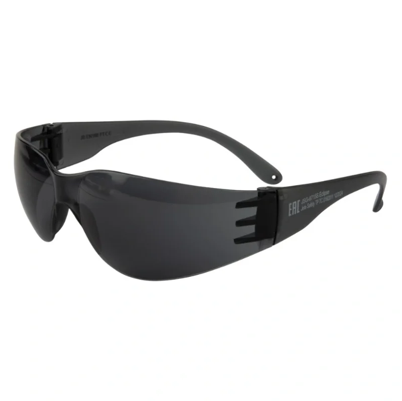Очки защитные открытые JSG-8715S Eclipse с покрытием дымчатые линзы Jeta Safety