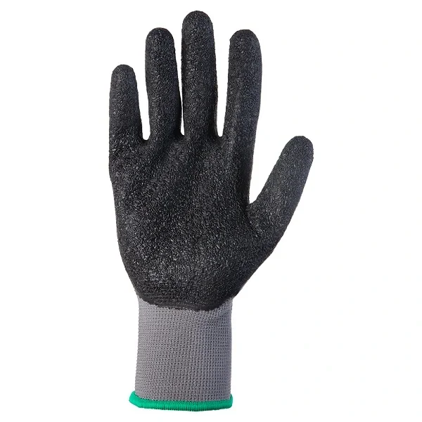 Перчатки из полиэфирной пряжи c рельефным латексным покрытием Jeta Safety JL061 серые