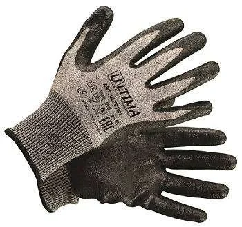 Перчатки из высокополимеризированного волокна (5) с нитриловым покр. ULT910N (кор144пары/уп12 пар)