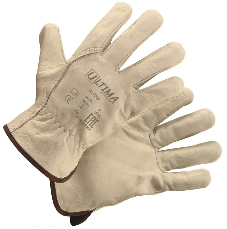 Перчатки кожаные ULT260 (кор.120 пар/ упак.12 пар)
