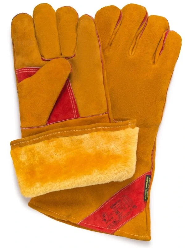 Перчатки (краги) утепленные 2Hands (Siberia) Т9-11-ru,спилок КРС/иск.мех, швы Kevlar
