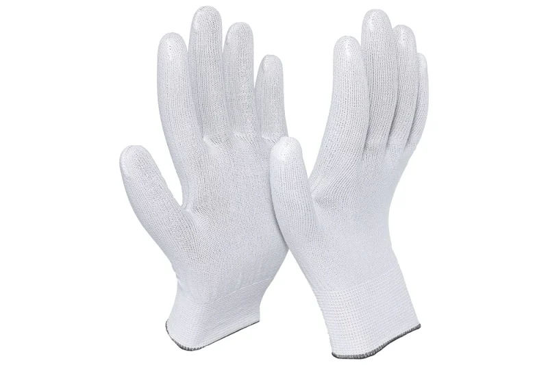 Перчатки нейлоновые без покрытия "Премиум" белые
