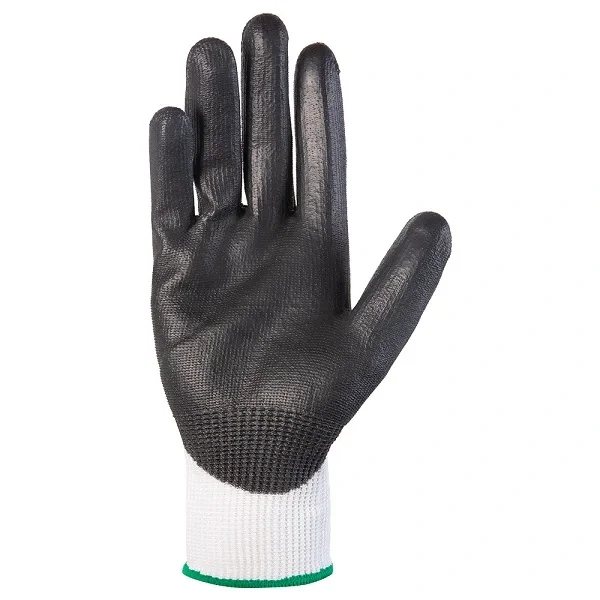 Перчатки промышленные от порезов (3 класс) с полиуретановым покрытием Jeta Safety JCP031 белые