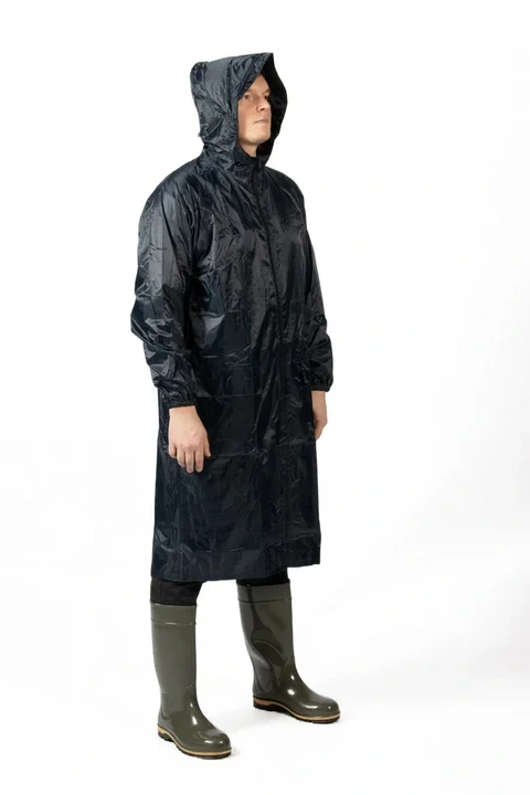 Плащ влагозащитный полиэфирный (дождевик) "Neptune" с ПВХ покрытием т.-синий JRC-101b Jeta Safety