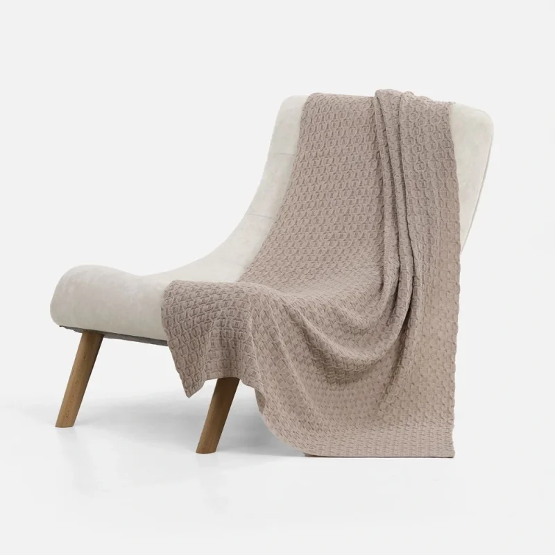 Плед Braidera, бежевый меланж 90х160 см