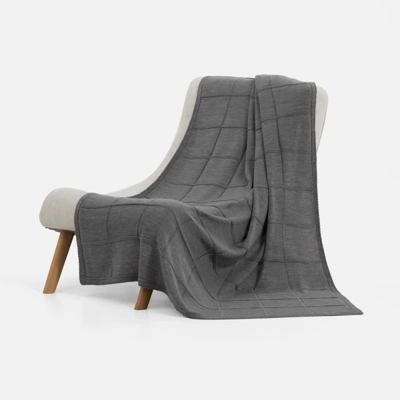 Плед Chainfield, серый меланж 130x200 см