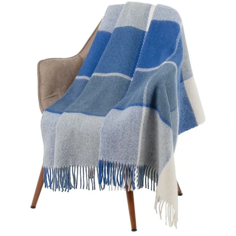 Плед Edinburgh, голубой 140х200 см