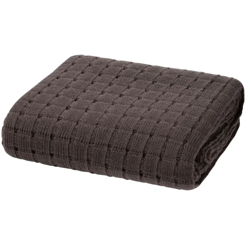 Плед Exquisito, коричневый 125х180 см