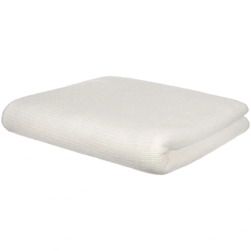 Плед Knitly, жемчужно-белый 160x200 см