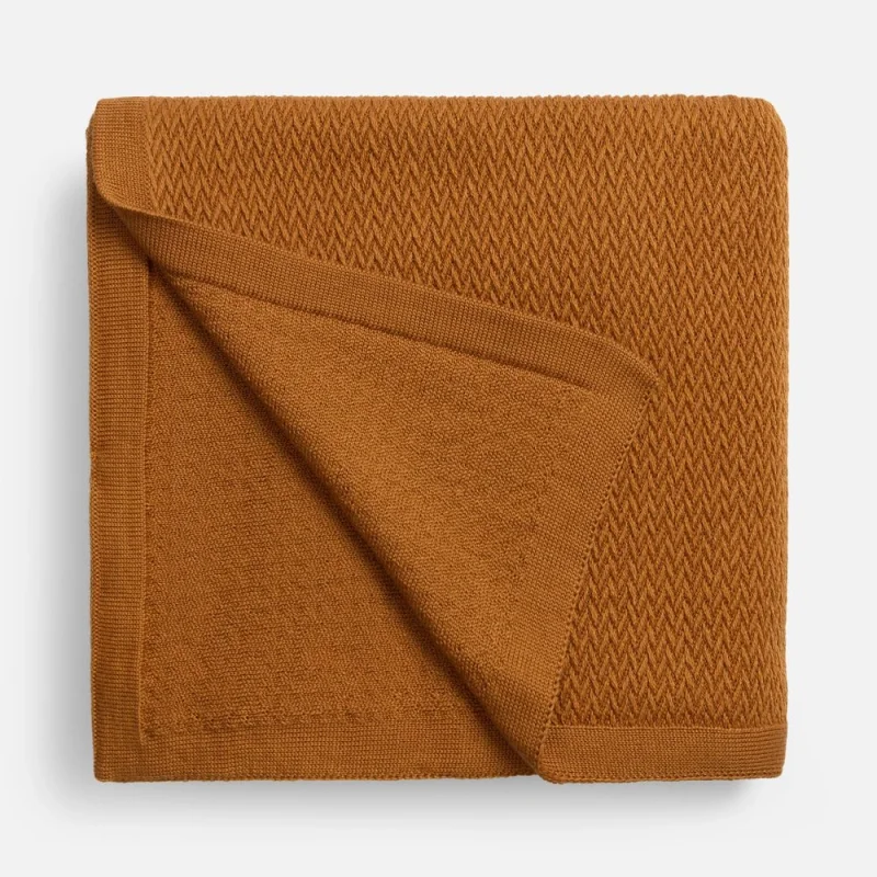 Плед Ornato, оранжевый (светлое золото) 110х170 см